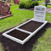 Gravsten LS10   + Gravram (200x80x5x12 cm )