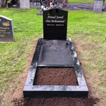 Gravsten LS10   + Gravram (200x80x10x15) cm )