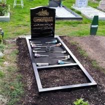 Gravsten LS10   + Gravram (200x80x5x12 cm )