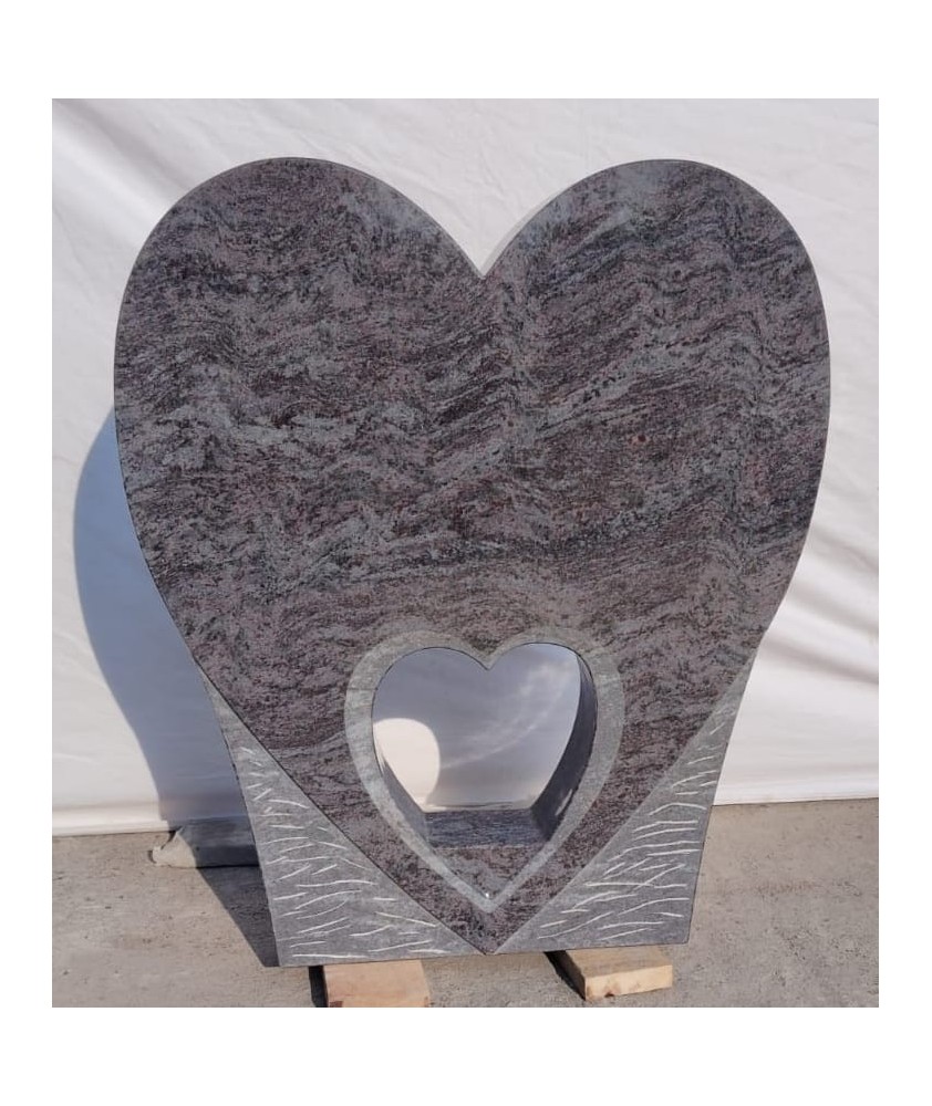 Gravsten hjärta stående - Bästa Pris - Lovesten Gravstenar AB
