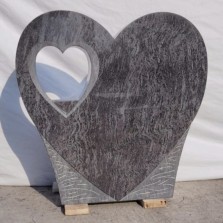 Gravsten hjärta stående - Bästa Pris - Lovesten Gravstenar AB