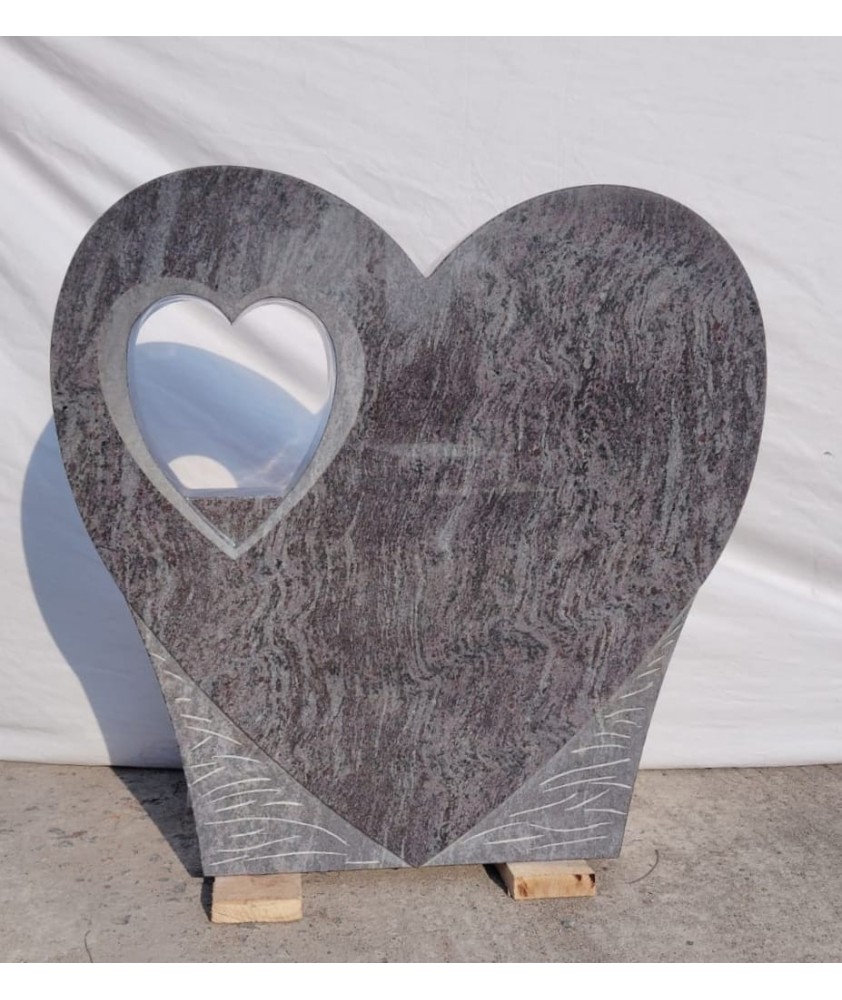 Gravsten hjärta stående - Bästa Pris - Lovesten Gravstenar AB