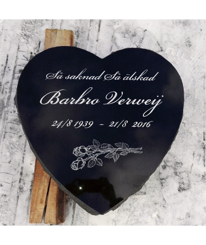 Gravsten Hjärta - Lovesten Gravstenar AB  -  Bästa Pris