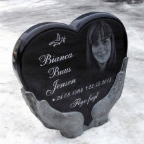 Gravsten hjärta PG SW 150 