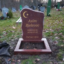 Gravsten PG N 22 +  Blomlist (70x50 cm )