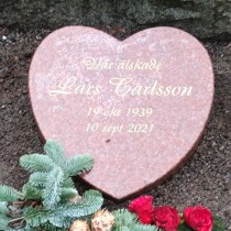 Gravsten Hjärta  LS336